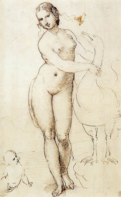 Leda and the Swan by Raffaello Sanzio Raphael